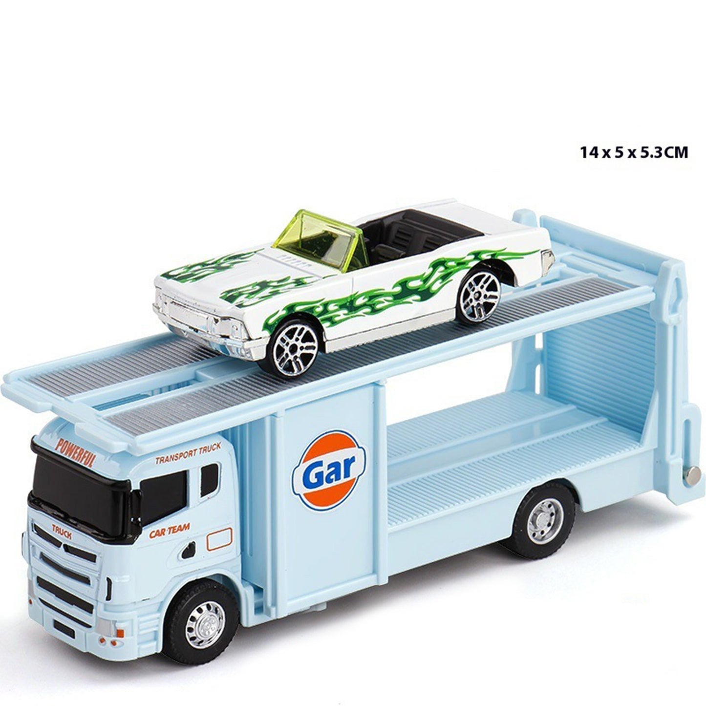 Minicaminhão de Reboque de Contêiner 1:64 Brinquedo Modelo de Liga Série de Carros Diecast com Veículos de Metal de Fricção Modelo Clássico Presente Infantil