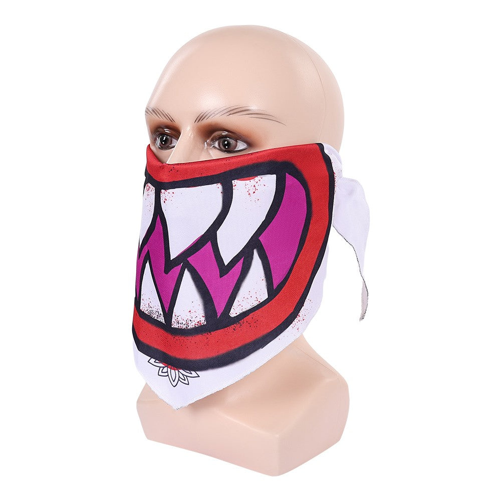 Bowser Jr Cosplay Scarf Mask Bracelet Collar Movie Bros Costume Accessories Prop for Adult Men Fantasy OutfitHalloween Carnival