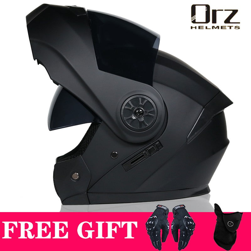 Capacete de Moto Modular Articulado para Corrida DOT Aprovado com Viseira Interna Dupla Voyage