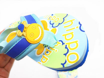 2025 Summer Children Cute Cartoon Animal Slippers Beach Shoes Kids Flip Flops Elastic Band Anti-slip Sandals Boys Girls Slippers