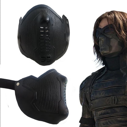 Super Hero Winter Soldier  Cosplay Mask James Buchanan Bucky Barnes Cosplay Latex Mask Halloween Christmas Props Half Face Mask