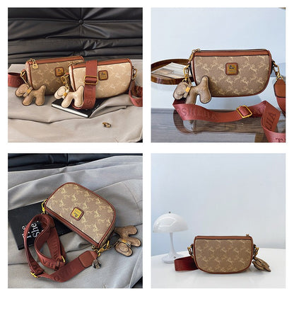 Classic style handbag with strap, featuring a shoulder-sling design, suitable for women, with a bag shape resembling