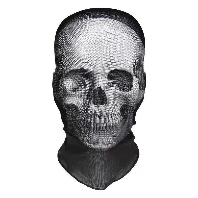 1-Piece 3D Horror Skull Breathable Sun-Proof Headgear Mask, Washable, Prank & Gag Mask