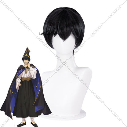 New Anime Witch Hat Atelier Olruggio Cosplay Costume Adult Men Hat Cloak Dress Wig Roleplay Witch Hat Disguise Atelier Halloween