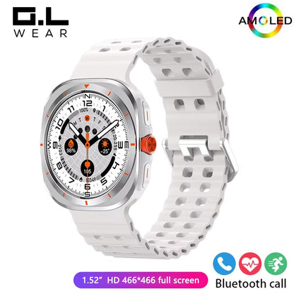 G.L Wear New Watch 7 Ultra Bluetooth Call Voice Assistant Heart Rate Monitor 1.52 inch AMOLED Screen Man Woman Smart Watch Gift