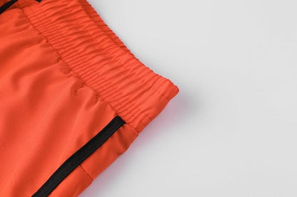 Men's two-piece sports shorts quick drying running fitness gym sports basketball shorts with lining