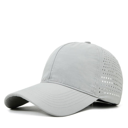 Boné de beisebol SLECKTON personalizado com logotipo bordado, secagem rápida para proteção no verão, design respirável e à prova d'água, estampa de imagem DIY