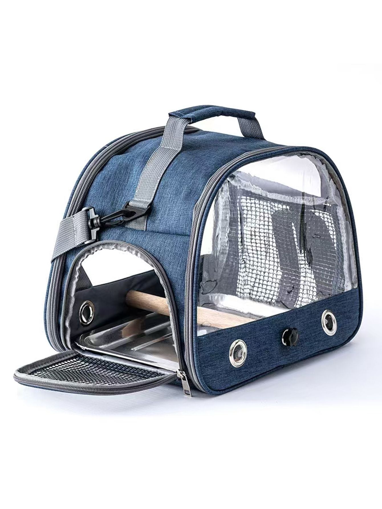 Bolsa de transporte portátil para pássaros pequenos, para papagaios, periquitos, com janela lateral de acesso, dobrável, para uso externo