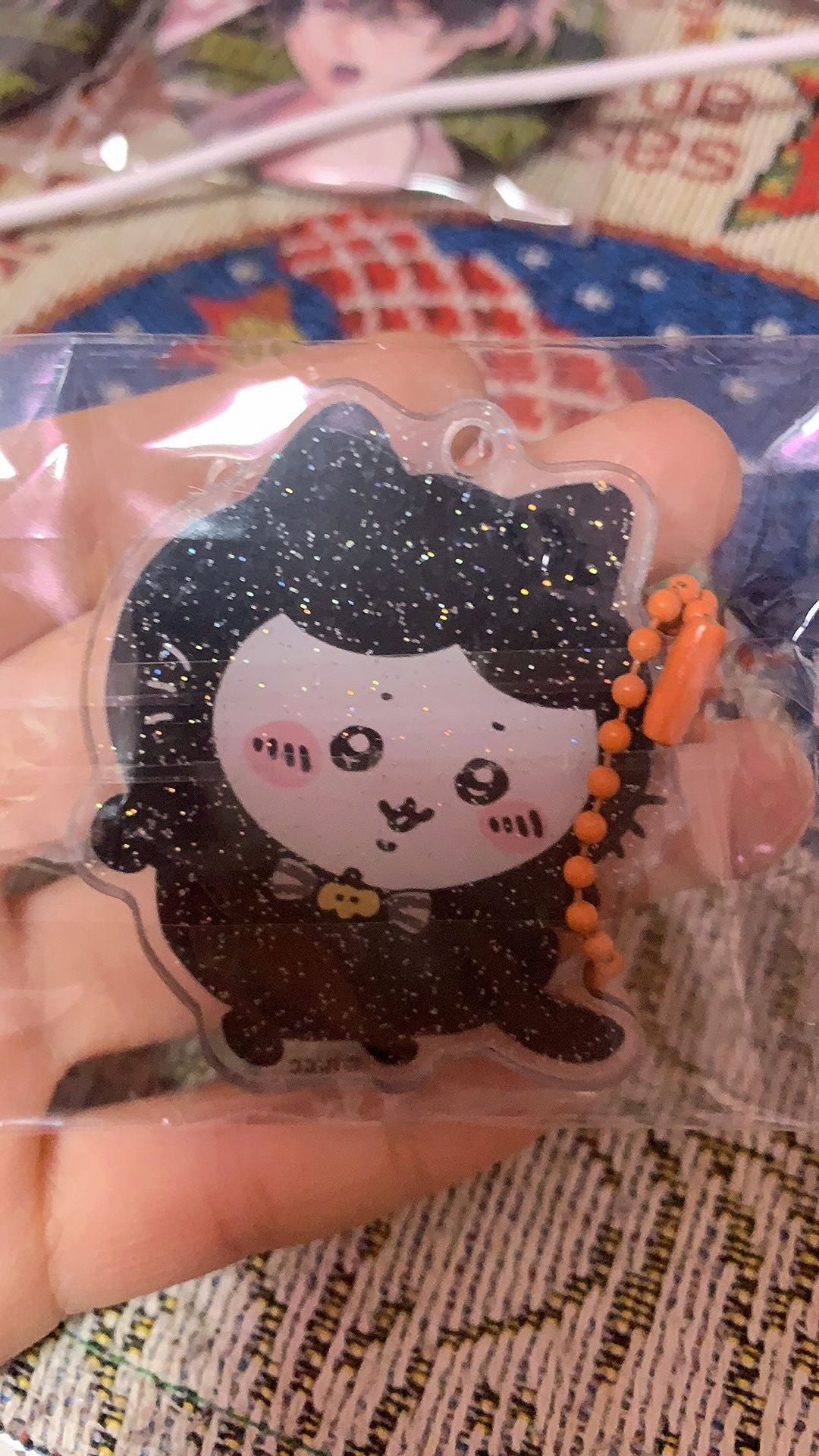 New Jiyi Ckw Korean Halloween Peripheral Creative Hachiware Acrylic Keychain Decoration Usagi Bag Pendant Friend Gift