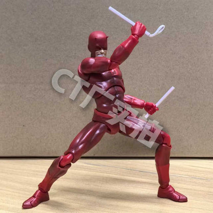 Mafex Daredevil Action Figure 223 SHF KO Version PVC Statue Comic Collection Spiderman Themed Gift Toy for Ages 15+