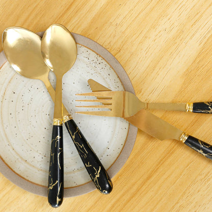 24Pcs Silverware Set with Hanging Holder Stainless Steel Flatware Set Mirror Polished Forks Knives Spoon Tableware Set for Home