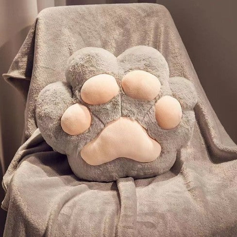 Blanket nap Cat paw throw pillow dual-use office good hand warmer pillow Car air conditioner 2-in-1 pillow