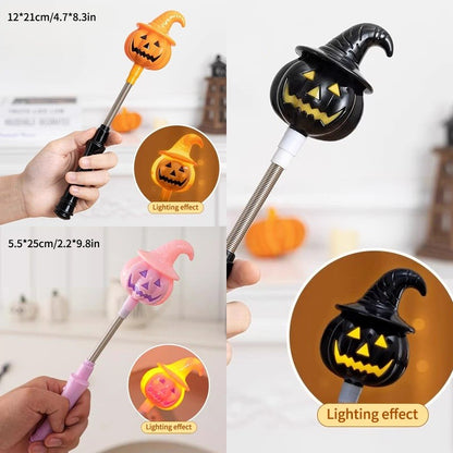 Halloween Pumpkin Hand Shaker Halloween Party Favor Gifts Halloween Glowing Hand Shaker Decor Mexico Day of The Dead Party Gifts