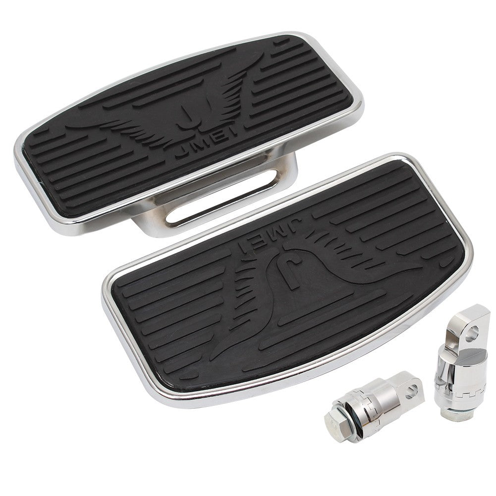Descanso de Pé Ajustável para Passageiro de Motocicleta - Pedaleira Estilo Plataforma Ajustável para Harley Dyna Electra Glide