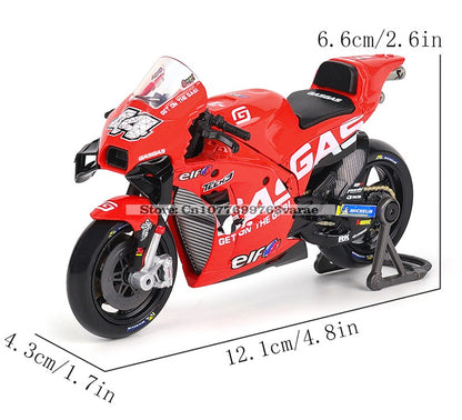 Maisto 1:18 2023 GASGAS Tech3 37#Augusto Fernandez 44#Pol Espargaro Moto GP modelo de motocicleta de liga leve para coleção de brinquedos de presente