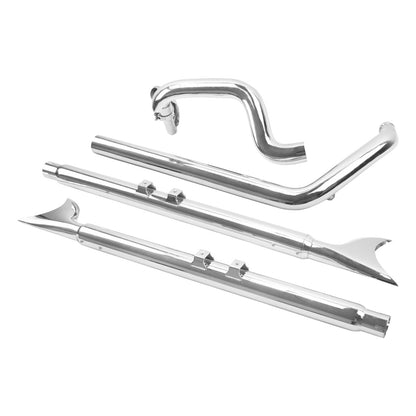 Motorcycle Exhaust Pipe Dual Exhaust System Kit For Harley Softail Fatboy FLSTF Deluxe 2007-2017 Breakout FXSB 13-16 Accessories