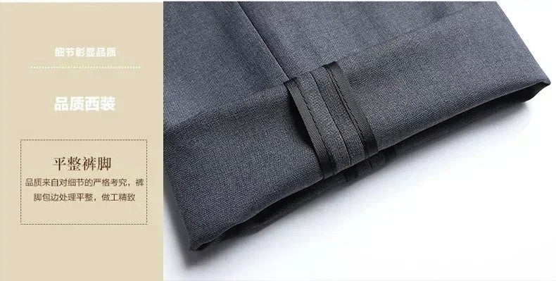 S-8XL New  (Blazer+ Pants) Men's Fashion Business Gentleman Trend Slim-fit Casual Wedding Travel Plus-size Solid Color Suit
