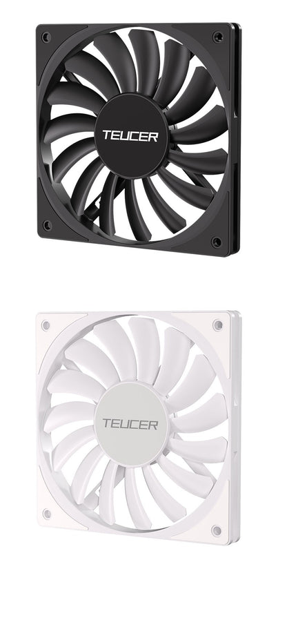 TEUCER TE-12012 Ultra-thin Cooling Fan 120x120x12mm Ultra-thin Size Low Noise 4PIN PWM For Desktop Computer CPU Cooler