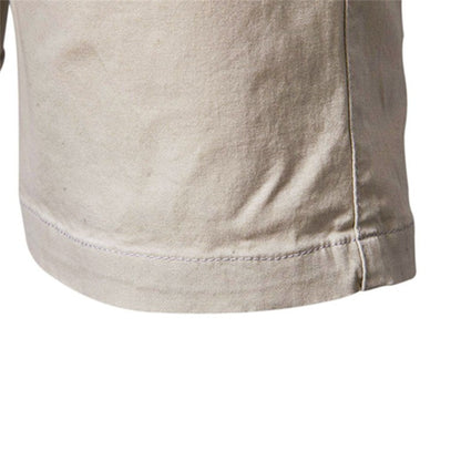 Men Summer Soild Cotton Shorts For Man Casual Business Shorts Elastic Waist Sport Beach Shorts Gym Running Shorts Male Clothing