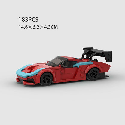MOC Carro Esportivo de Corrida Veículo Cidade Speed Racer Modelo Técnico Blocos de Construção Tijolos Supercarro F1 Brinquedos Infantis Presentes para Meninos NSX