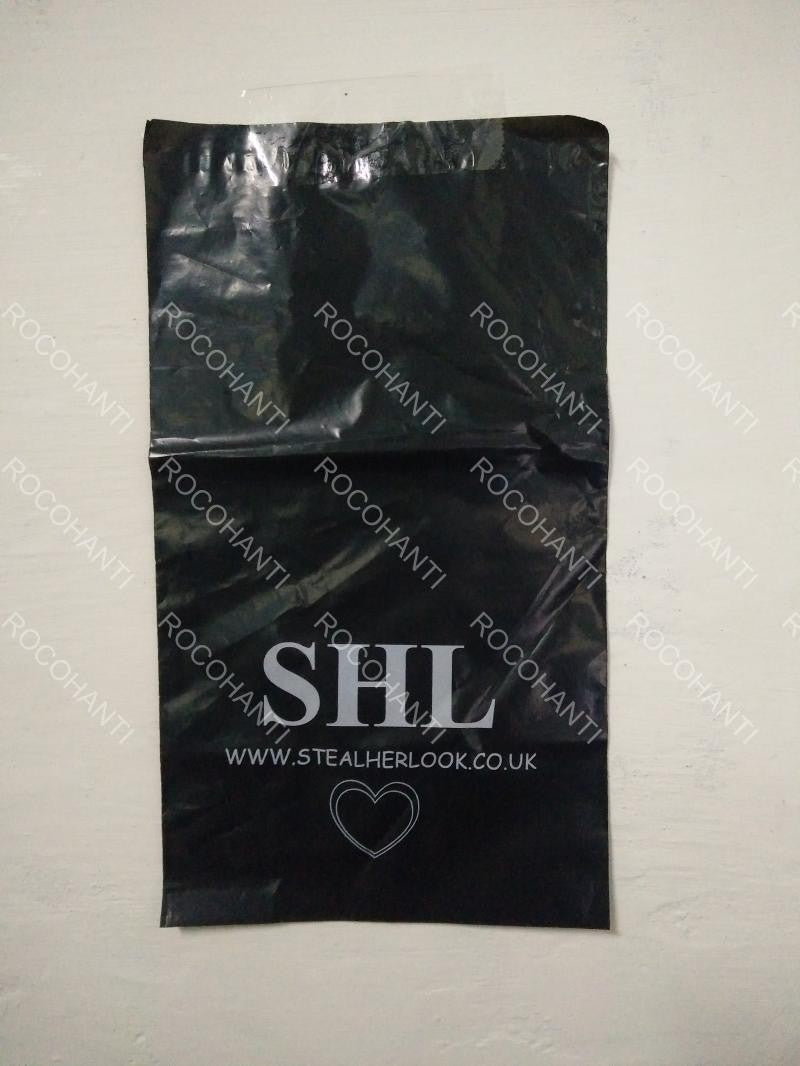 100pcs Custom Printed Matte Finish Black Shipping Bags With Logo Plastic Mail Poly Mailers Gift Package Mailing Bags for Clothes