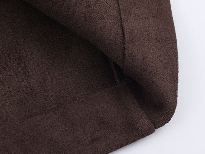 Woman's Commuting Loose Long Coat Lapel Single-breasted Solid Color Long Sleeves Patchwork Overcoat Early Autumn Female Chic Top