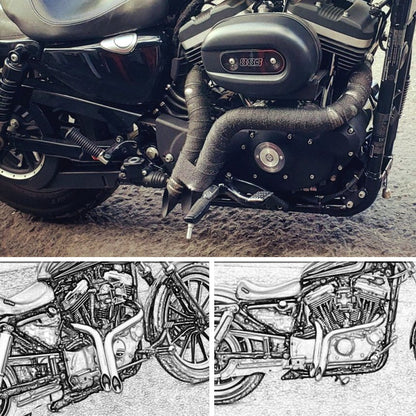 Exhaust Motorcycle  Escape Sportster Motorcycle Exhaust XL883 Elbow Bike For Softail Sportster 883 1200