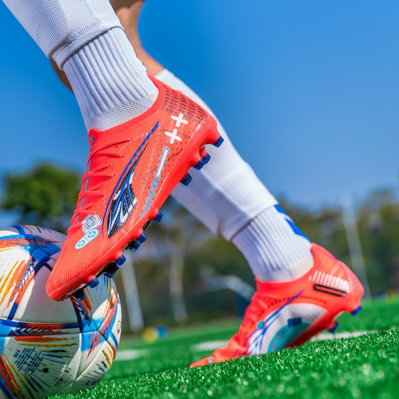 Soccer Shoes Men's Football Field Boots Grass Training Society Sports Soccer Cleats Without ShoeLaces Crampons De Football