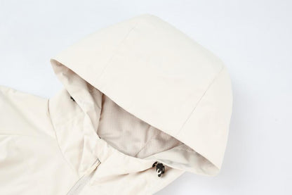 Casual jacket hooded jacket cardigan custom printable embroidered logo men's and women's outdoor windbreakers workwear