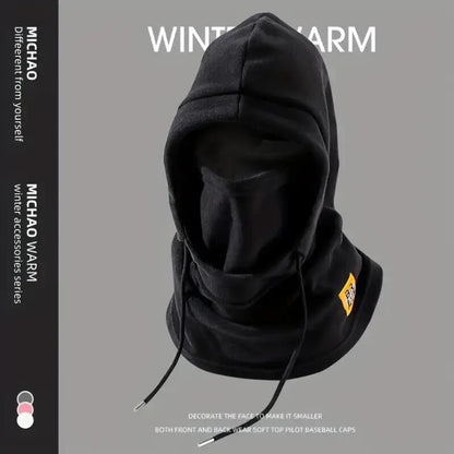 Gorro de Inverno Quente com Máscara e Aquecedor de Pescoço 3 em 1 Balaclava à Prova de Vento para Homens e Mulheres Gorro Máscara Proteção Contra o Frio para Ciclismo