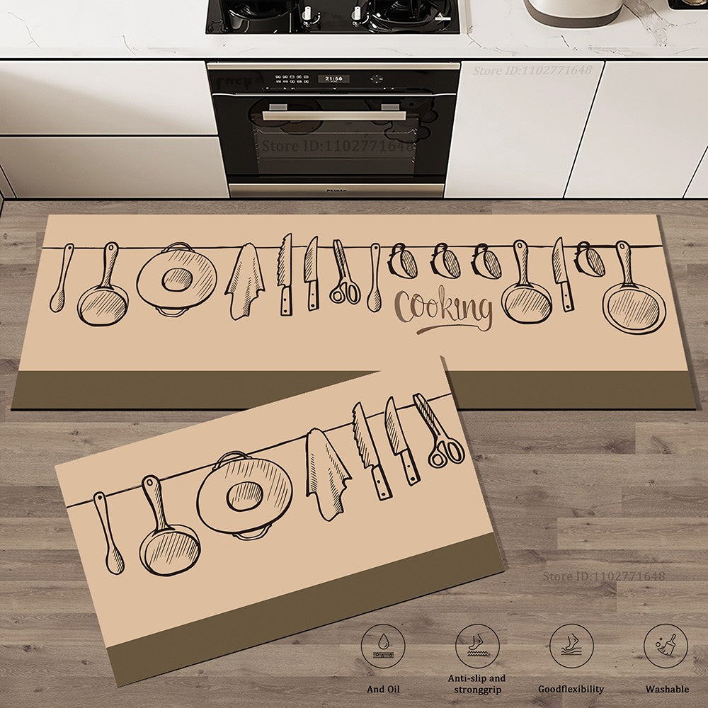 Modern Kitchen Rug Hallway Entrance Doormat House Bathroom Non-Slip Foot Mat Living Room Floor Bedroom Decoration Carpet Custom