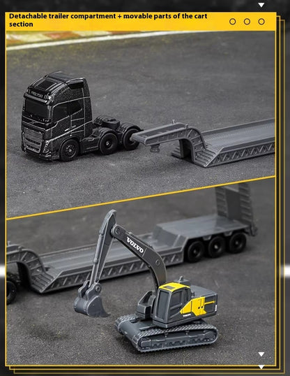 Maisto 1:64 Scania 770S Volvo FH16 Transporte Pesado Liga Modelo Veículo de Engenharia Coleção Presente para Meninos Colecionadores Brinquedo