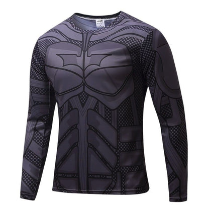 Funny 3D Spider Print Men's Long Sleeve T-shirt Outdoor Fitness Sports Tops Casual O-neck Loose Pullover Fashion Trend Clothing