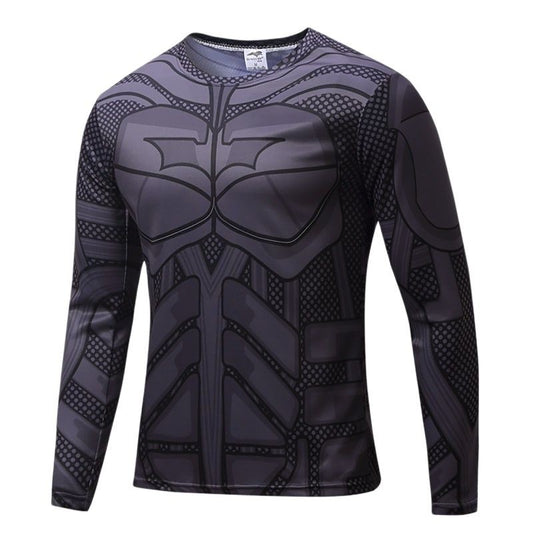 Funny 3D Spider Print Men's Long Sleeve T-shirt Outdoor Fitness Sports Tops Casual O-neck Loose Pullover Fashion Trend Clothing