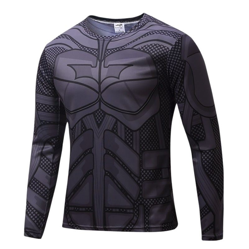 Funny 3D Spider Print Men's Long Sleeve T-shirt Outdoor Fitness Sports Tops Casual O-neck Loose Pullover Fashion Trend Clothing