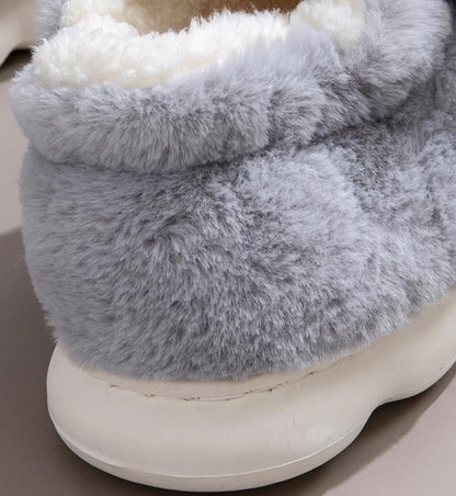 Women Indoor Cotton Slippers Cute Cartoon Dog Winter Warm Shoes Couples Home Floor Slides Anti-slip  Female Male House Footwear