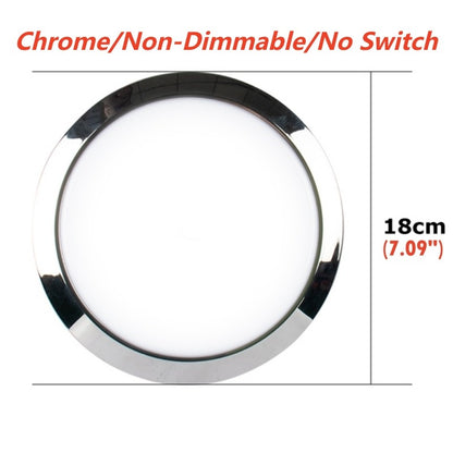 Tokili 12V/24V Dual Volt Ultra-Thin LED Puck Lights, Interior RV Marine Overhead Light, for Camper Cabin, Boat & Trailer Ceiling