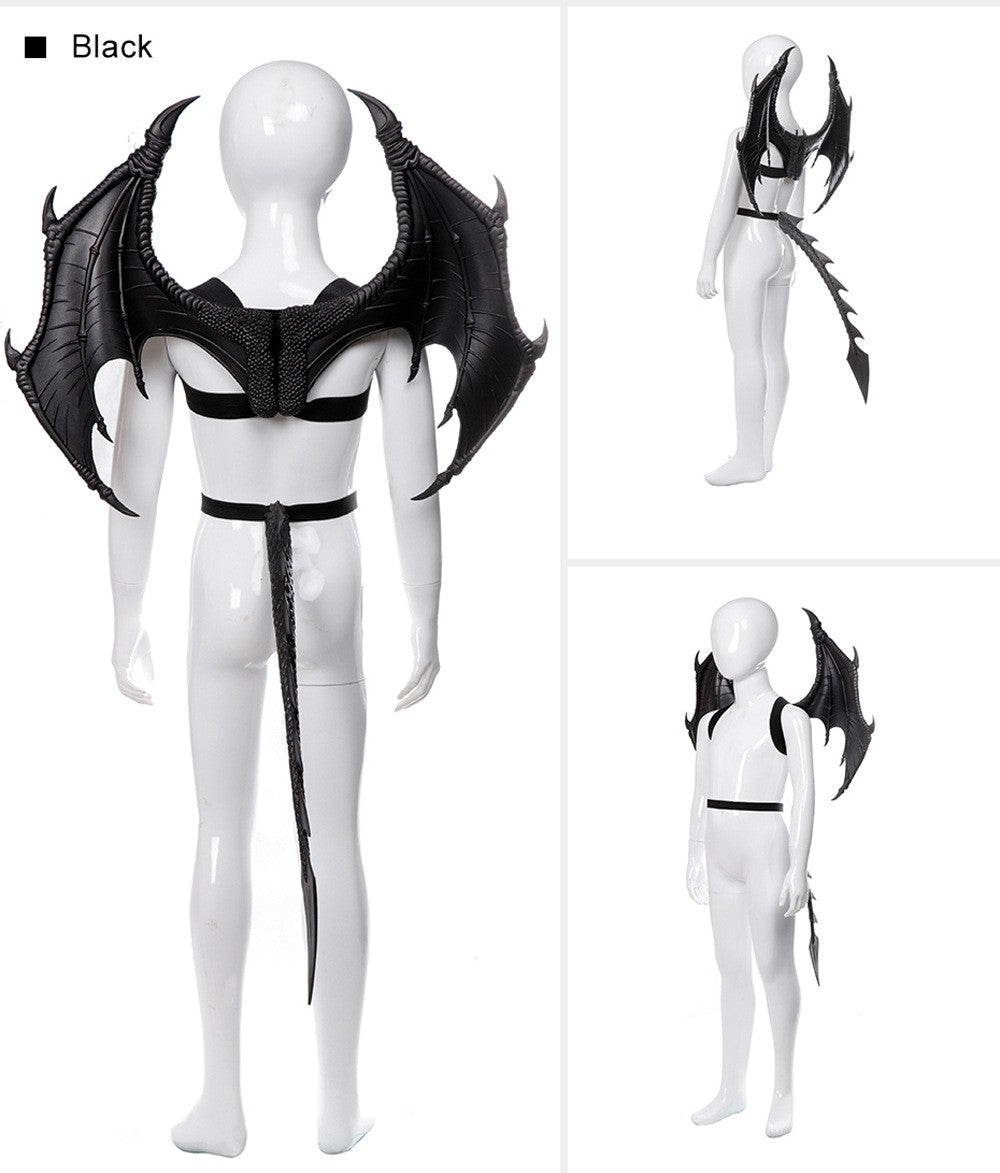 Animal Cospty Dragon Costume Purim Christmas Gift Carnival Party Cosplay Set Wing and Tail faucet Costume