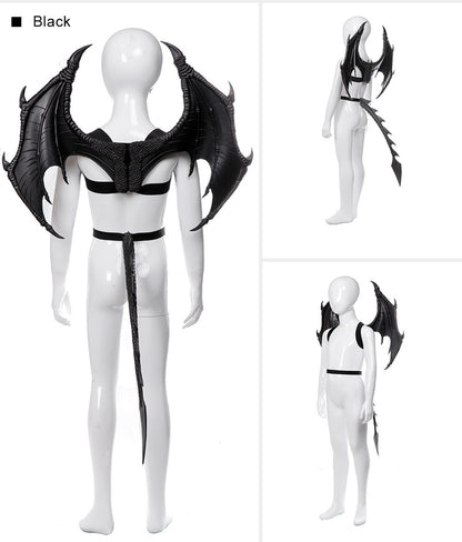 Animal Cospty Dragon Costume Purim Christmas Gift Carnival Party Cosplay Set Wing and Tail faucet Costume