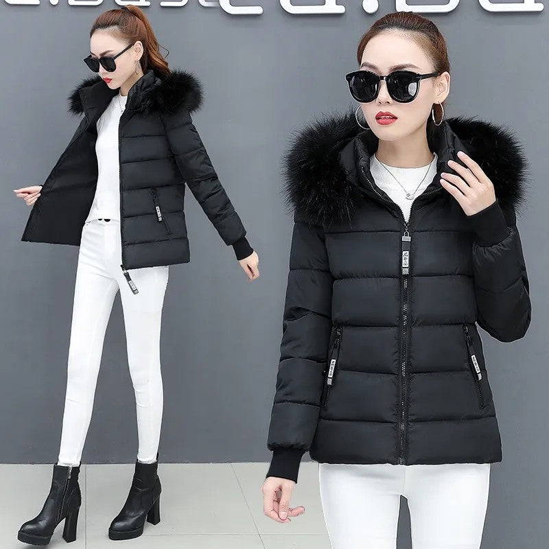 Women's Winter Parka Coat 2025 Korean Version Loose Lady Cotton Padded Outerwear Temperament Casual Ladies Down Cotton Jacket
