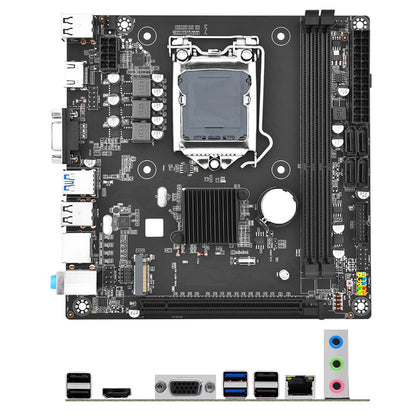 Placa-mãe de Desktop B75M-I LGA 1155 Mini-ITX DDR3 16GB Placa-mãe de Computador Suporte M.2 NVME HDMI+VGA