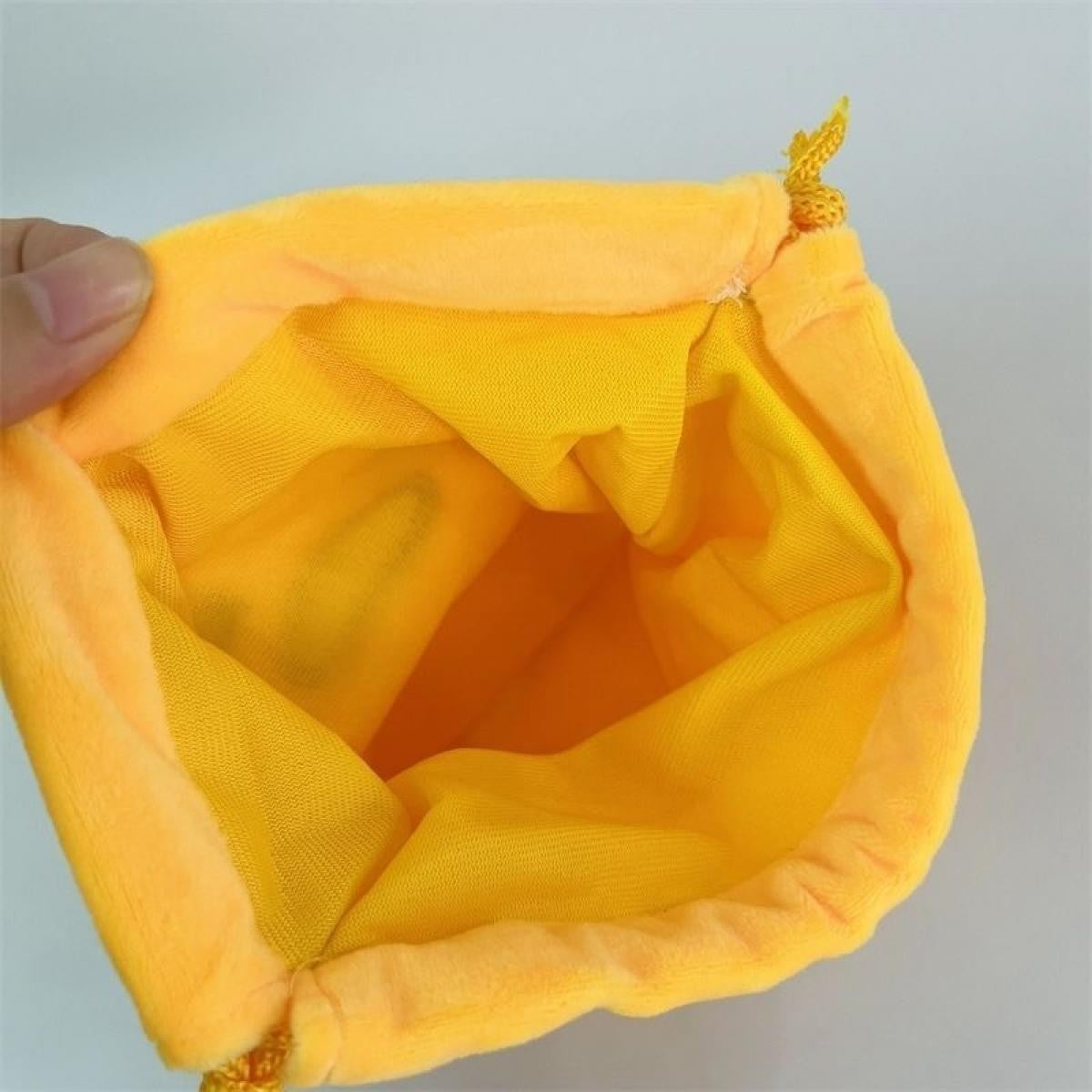 20Cm Gudetama Pom Pom Purin Plush Velvet Single-Layer Drawstring Pocket Halloween Candy Packaging Bag Girl's Cosmetics Dust Bag