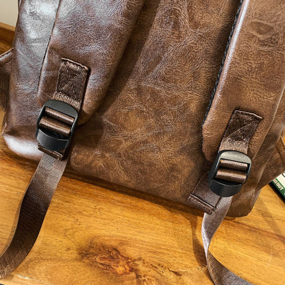 Advanced Retro Backpack for Men, Fashionable and Versatile, Trendy Brand Casual Backpack, Computer Travel Backpack