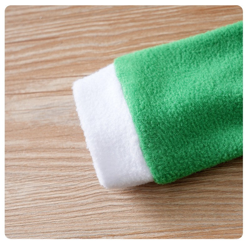 Christmas Newborn Clothes Cute Green Elf Soft 0-18 Boys And Girls Spring And Autumn Long Sleeved Baby Triangle Jumpsuit+Socks