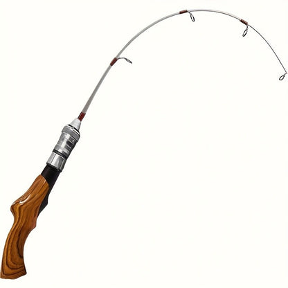 Portable Ice Fishing Rod, Detachable Plug-in Fishing Rod, Ultralight Sensitive Winter Fishing Pole for Ice Fishing