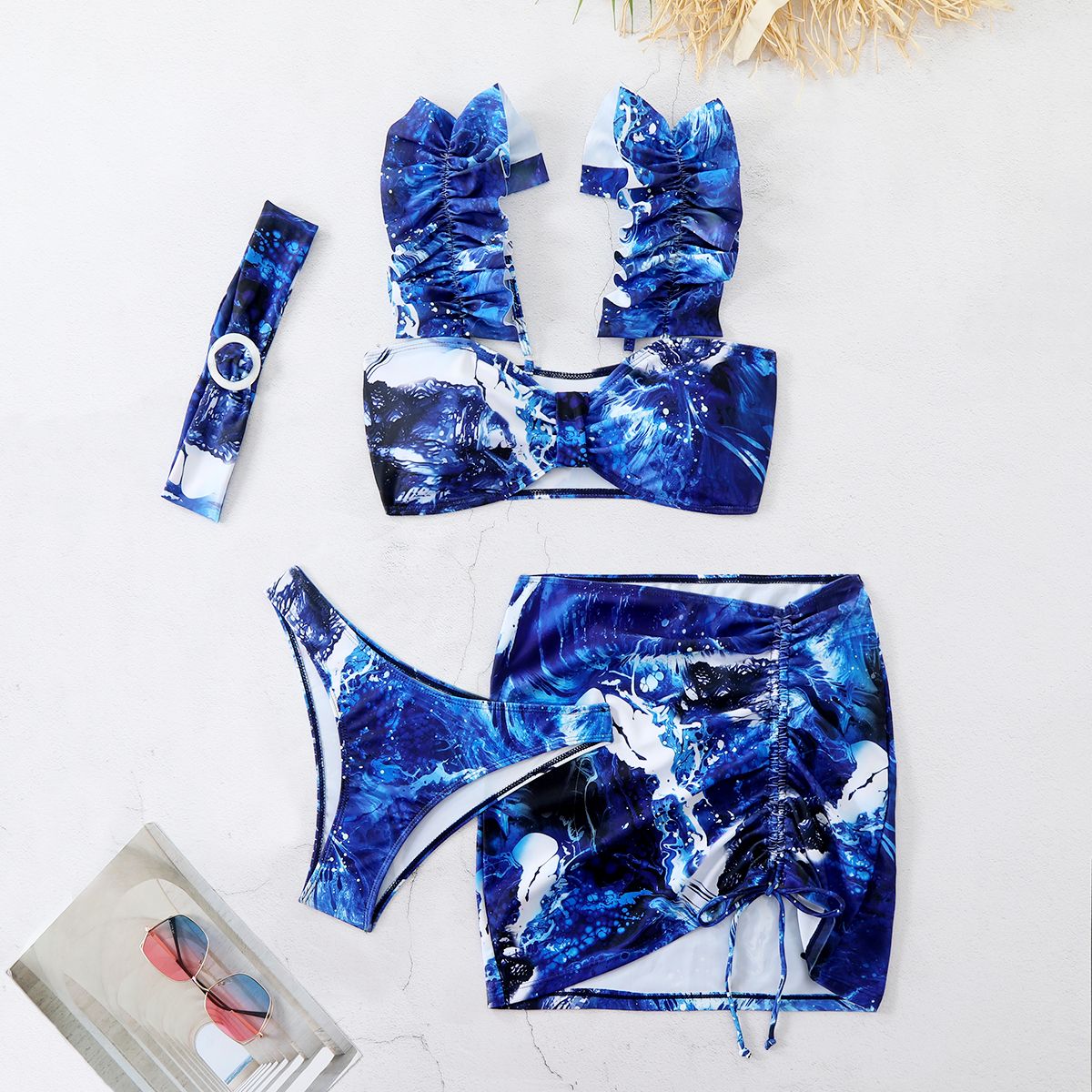 Brazilian Jewelled Rhinestones Diamond Bikini Women Swimwear Female Swimsuit Two-piece Bikini set Bather Bathing Suit Swim