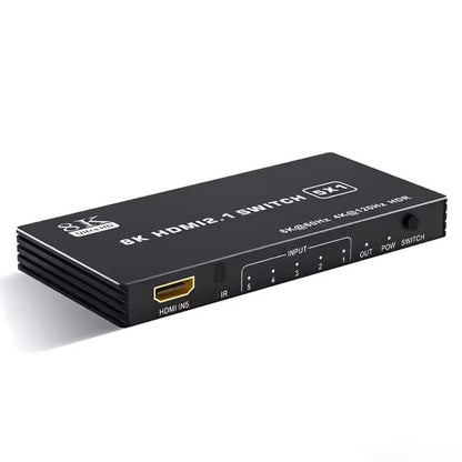 MZX 8K KVM Switch HDMl2.1 Switcher Video 8K@60Hz 4K@120Hz 48Gbps HDR10 Selector Video Converter 5/4/3 in 1 Out for PS5 Xbox PC