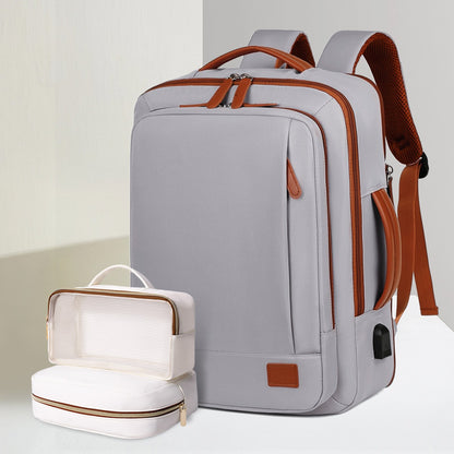 The New Unisex Backpack for Short-Distance Business Trips, Lightweight Travel Bag, Computer School Bag Storage Bag Combination