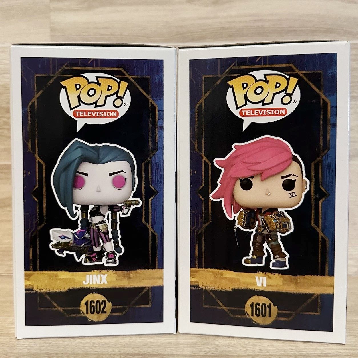 FUNKO POP Jinx Vi Caitlyn Mel Viktor Anime Figure Arcane? League of Legends Edição Limitada Boneco de Vinil Coleção Decoração Brinquedo