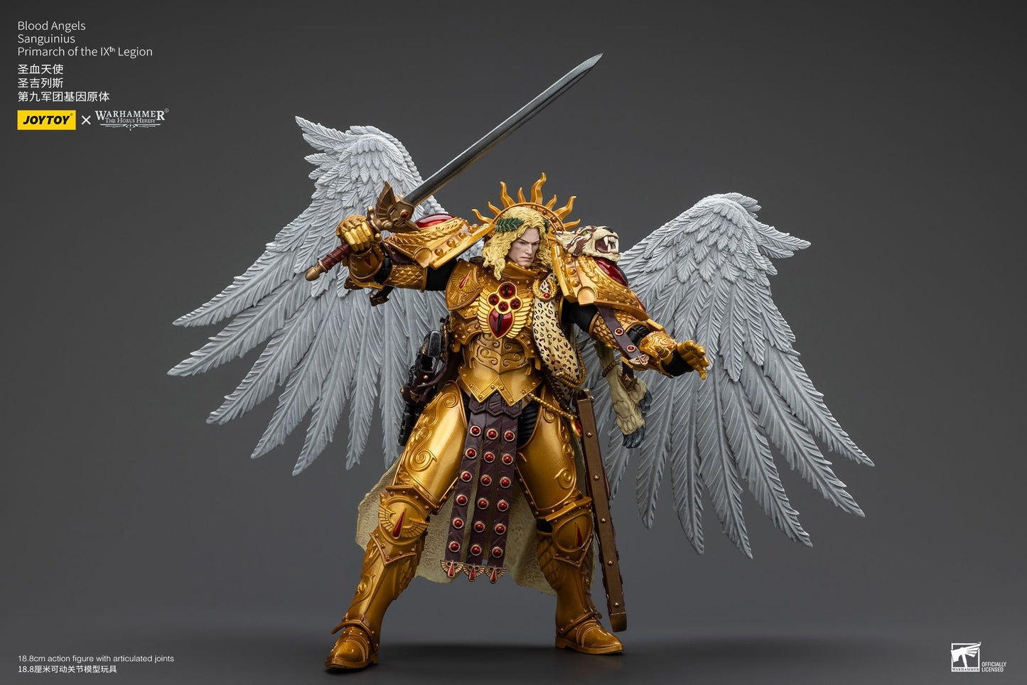 JOYTOY 1/18 Action Figure The Horus Heresy Blood Angels Sanguinius Primarch of the IXth Legion Re-issue Version